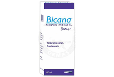 BICANA 1,5 MG/5 ML + 66,5 MG/5 ML SURUP (100 ML)
